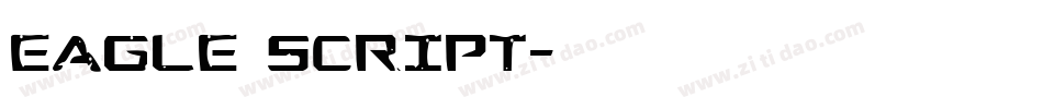 eagle script字体转换